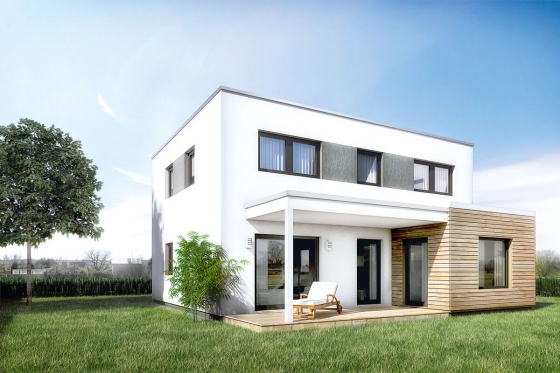 Modulhaus PURE mit Flachdach